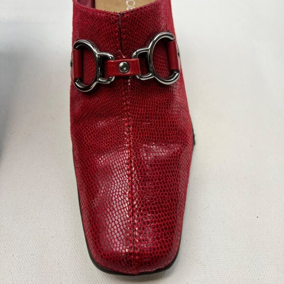 Aerosoles Womens Cinch Worm Pumps Square Toe Red Size 7.5 - Picture 5 of 10